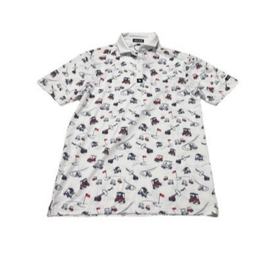 NEW Bad Birdie Men’s USA Speedway Series Core Golf Polo Size Small
